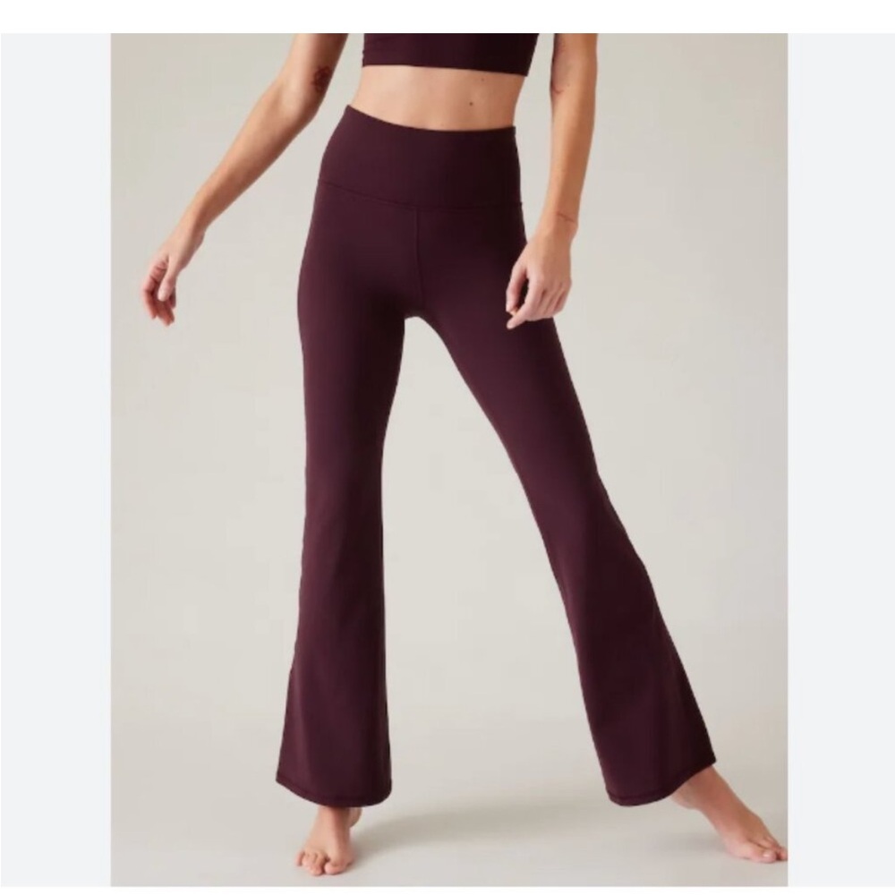Athleta Elation High Rise Flare Legging - Spiced Cabernet - Size Large